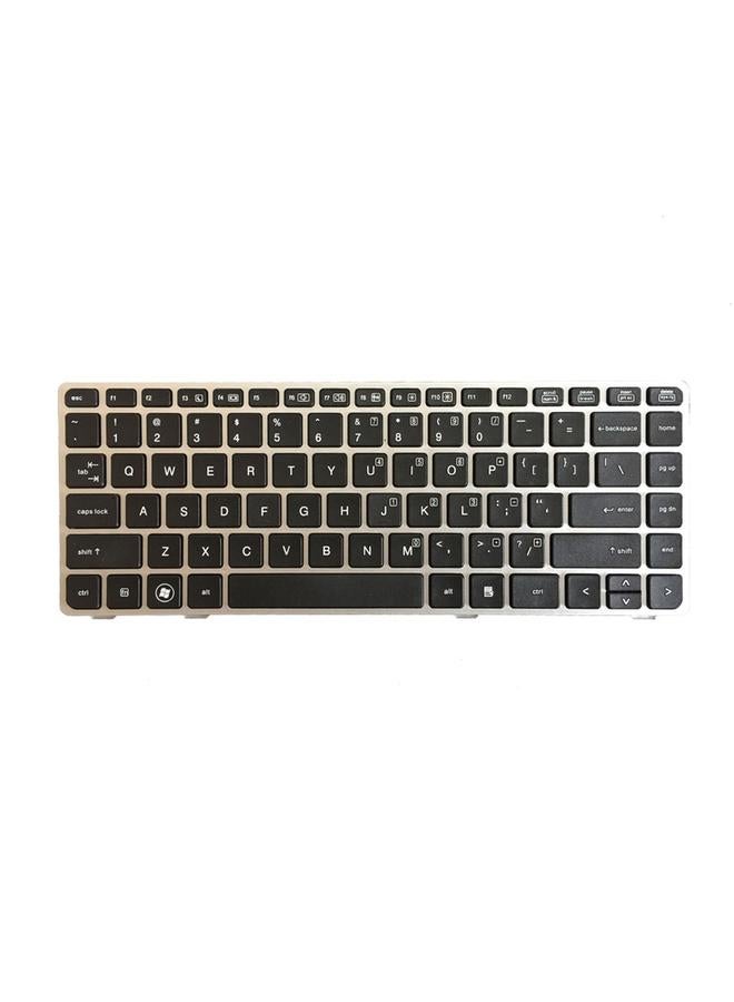 erorex US Version Keyboard with Silver Frame for HP EliteBook 8470B 8470P 8470 8460 8460p 8460w ProBook 6460 6460b 6470 - Image 2