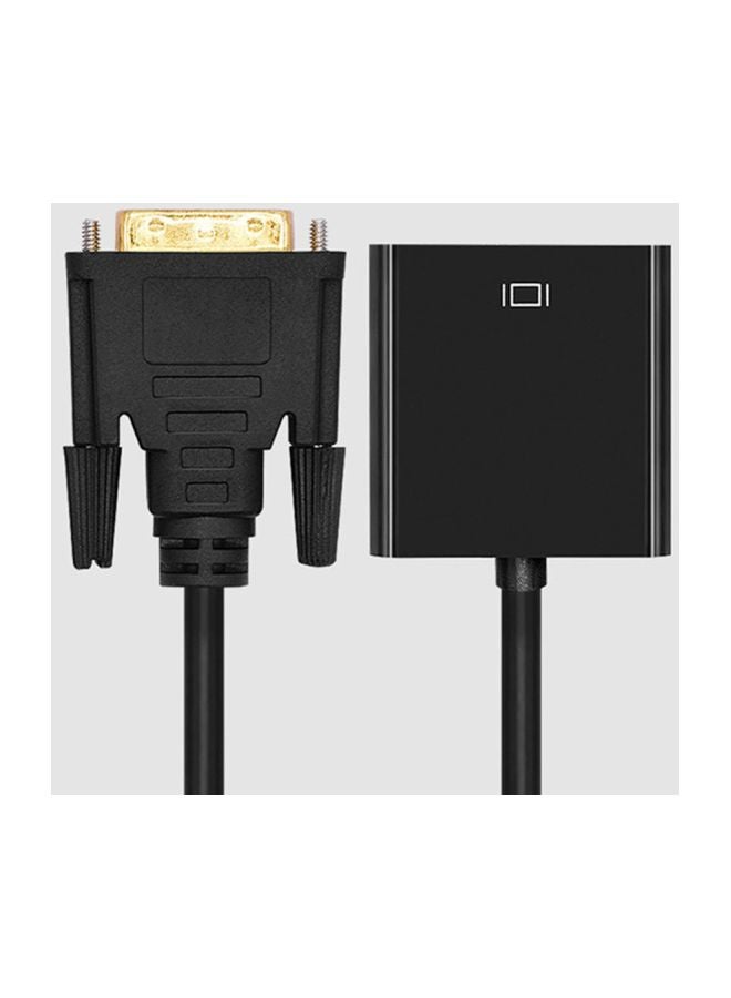 محول من DVI 24+1 ذكر إلى VGA أنثى ب15 دبوس أسود - Image 3