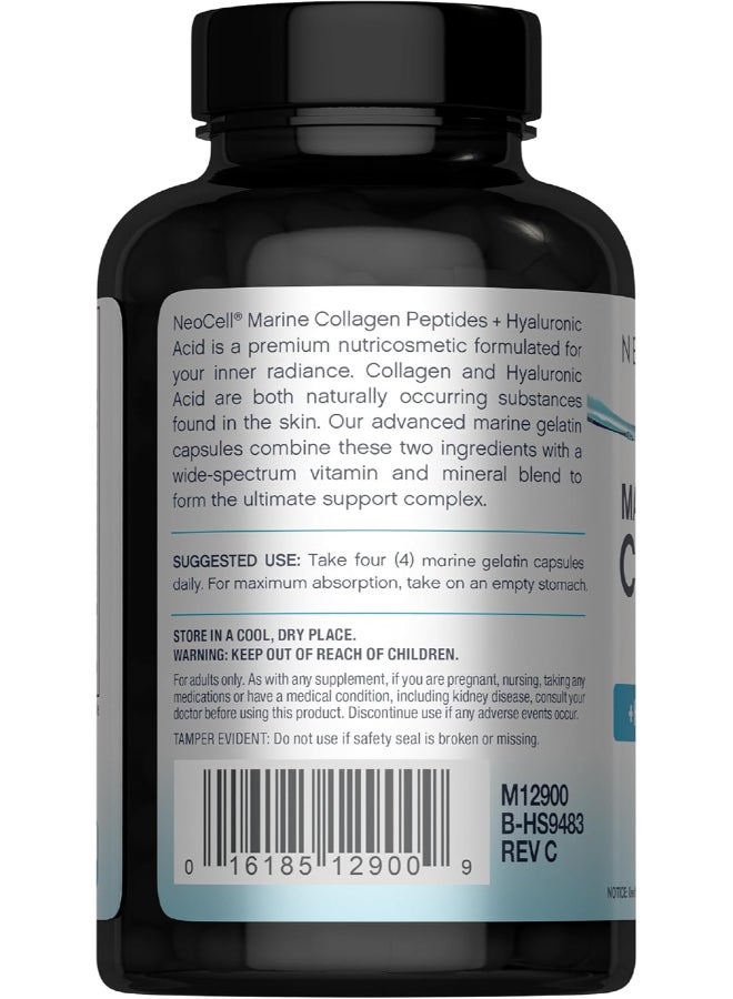NEOCELL Marine Collagen with Hyaluronic Acid, 120 Capsules - Image 2