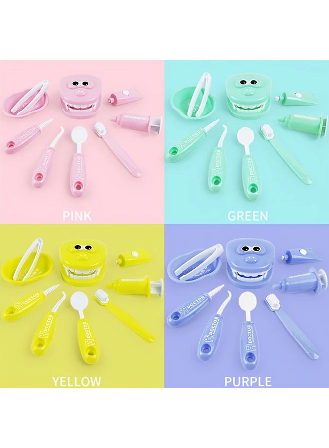 Purple Dental Examination Tooth Model Doctor Role Play Toy For Kids - Image 2