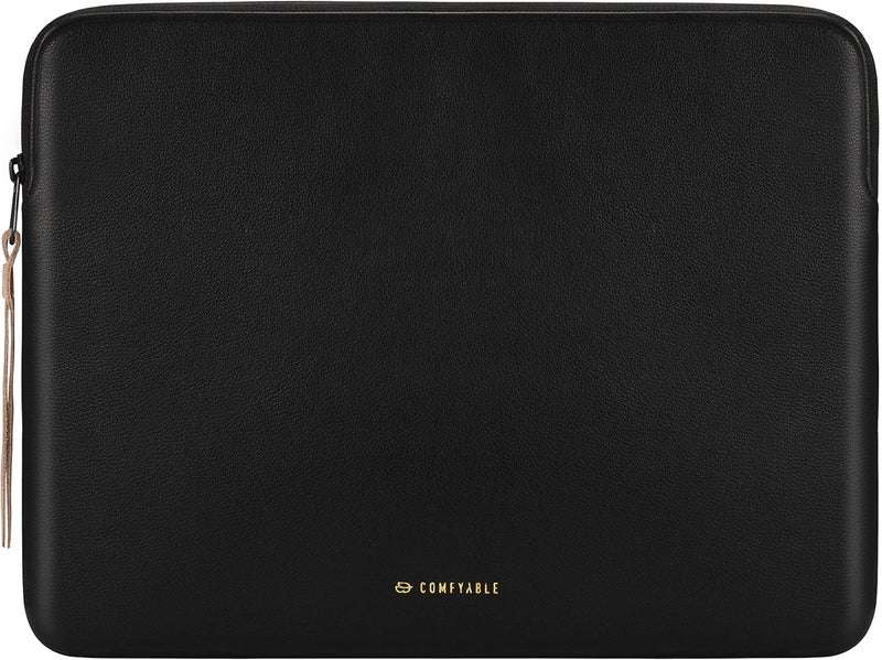 Comfyable Tablet Sleeve Compatible with iPad Air 13 inch M3 2025, iPad Pro 13" M5 2025 with Magic Keyboard & Pencil Holder - PU Leather Bag Slim Protective Cover Case - Black Pebbled - Image 1