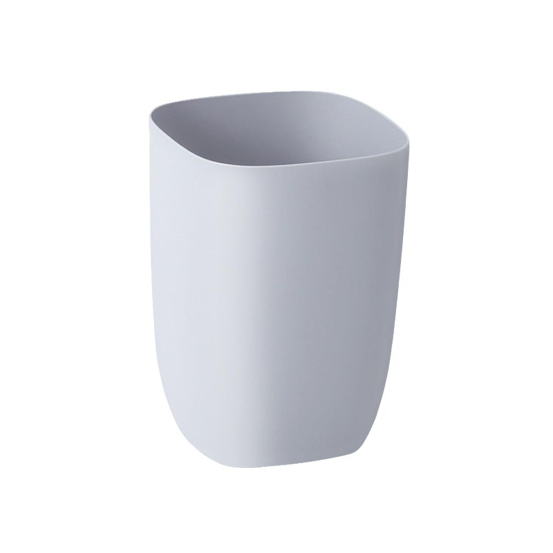 mingol Bathroom Trash Can Small Garbage Can for Bedroom Living Room Kitchen Slim Cute Plastic Waste Basket for Office 7L Grey