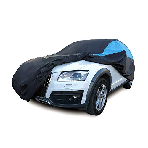 MORNYRAY Waterproof Car Cover All Weather Snowproof UV Protection Windproof Outdoor Full SUV Car Cover Universal Fit for SUV Fit SUV Length 202210 inch Blue