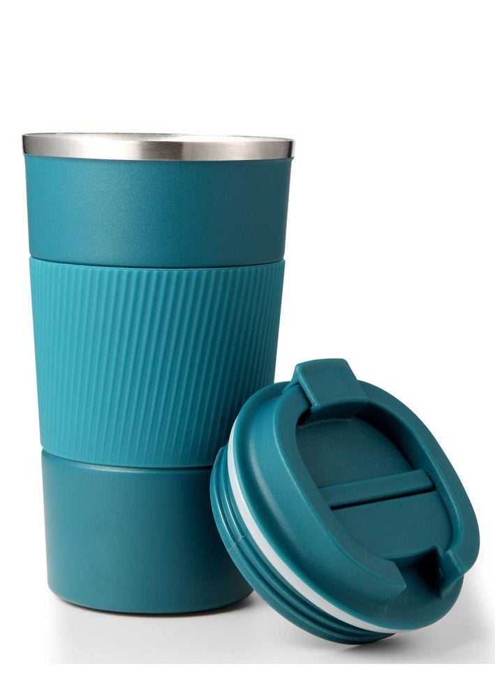 Generic - Tumbler Insulated Cup Thermal Travel Coffee Mug with Lid Thermos Water Bottle Stainless Steel Double Wall Vacuum Flasks Drinkware Ice and Hot Drinks for Home Office Outdoor Works (Blue) - Image 1