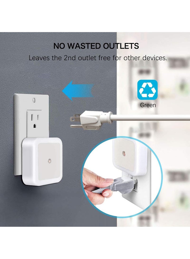 2 Pcs Night Light, Night Lights Plug into Wall, Auto On/Off Motion Activation Nightlight,  For Bathroom, Hallway, Bedroom, Kids Room, Stairway - Image 5