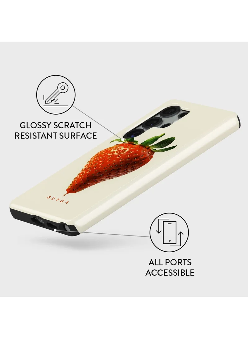 BURGA Samsung Galaxy S25 Ultra Mobile Phone Case Hybrid 2 Layer Hard Shell Silicone Protective Case, Scratch Resistant Shockproof Cover,Juicy