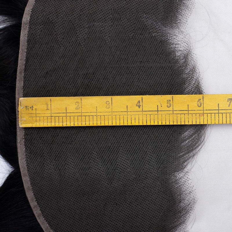 GYAJEP 14 Inch 13x6 Lace Frontal Body Wave HD Transparent Frontal Ear to Ear 13x6 Lace Frontal Closure With Baby Hair Free Part 100% Virgin Human Hair Closure Natural Hairline 150% Density - Image 3