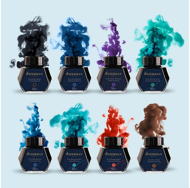 Waterman bottle ink inspired Blue 50ml S2270140 regular imported goods - Image 4