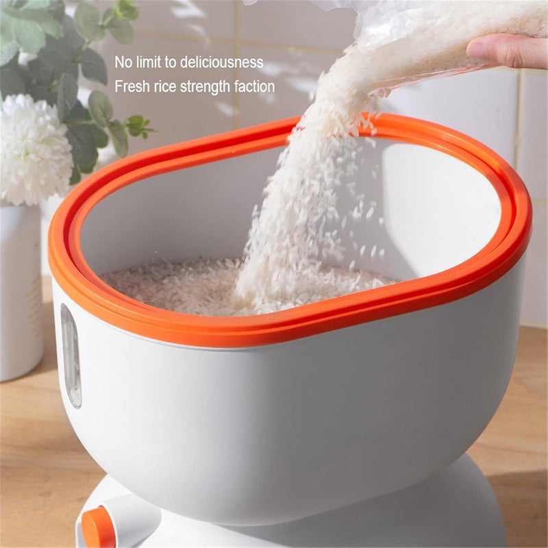 Delavala Delavala Cereal Dispenser Countertop Cereal DispenserFood Dispenser With Scaled Storage Grain Dispenser Oneclick Output Hermetically Sealed Household Preserve Food  - Image 4