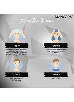 MAN CODE Mancode Charcoal Hair Shampoo For Men Infused With Activated Charcoal Helps To Deep Cleanse Soothe Scalp Repair Dry & Damaged Hair 200Ml  - Image 5