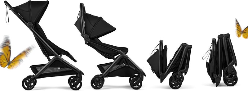Bugaboo عربة السفر بوجابو باترفلاي 2 - تصميم فائق الصغر وخفيف الوزن وصديق للطائرات باللون الأسود - Image 4