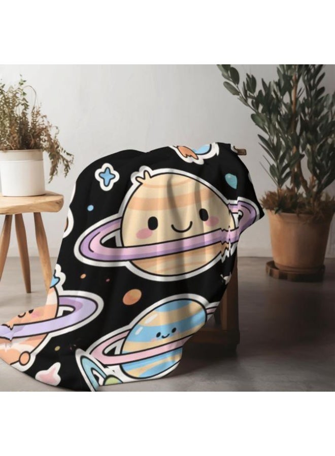 عام بطانية رقيقة من الفانيلا الكرتونية للأطفال والرضع (دافئة ومريحة، ومناسبة للنوم والألعاب) 70 سم * 100 سم - Image 1