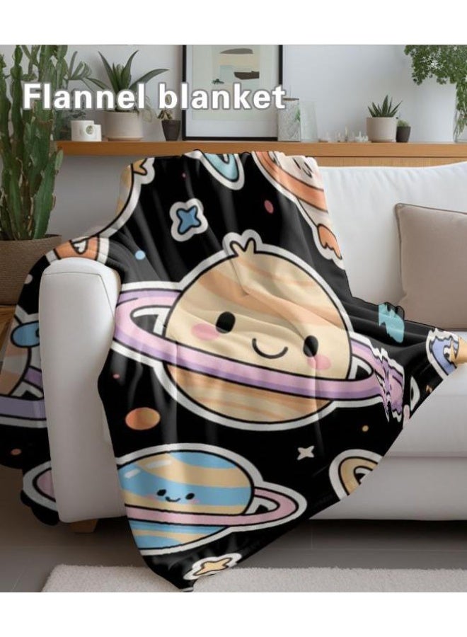 عام بطانية رقيقة من الفانيلا الكرتونية للأطفال والرضع (دافئة ومريحة، ومناسبة للنوم والألعاب) 70 سم * 100 سم - Image 5