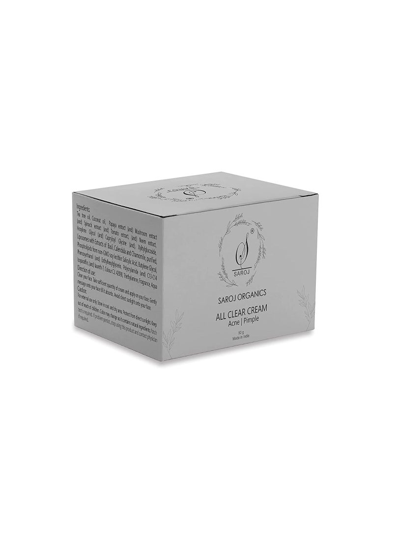 Saroj Organics All Clear Cream 50gm