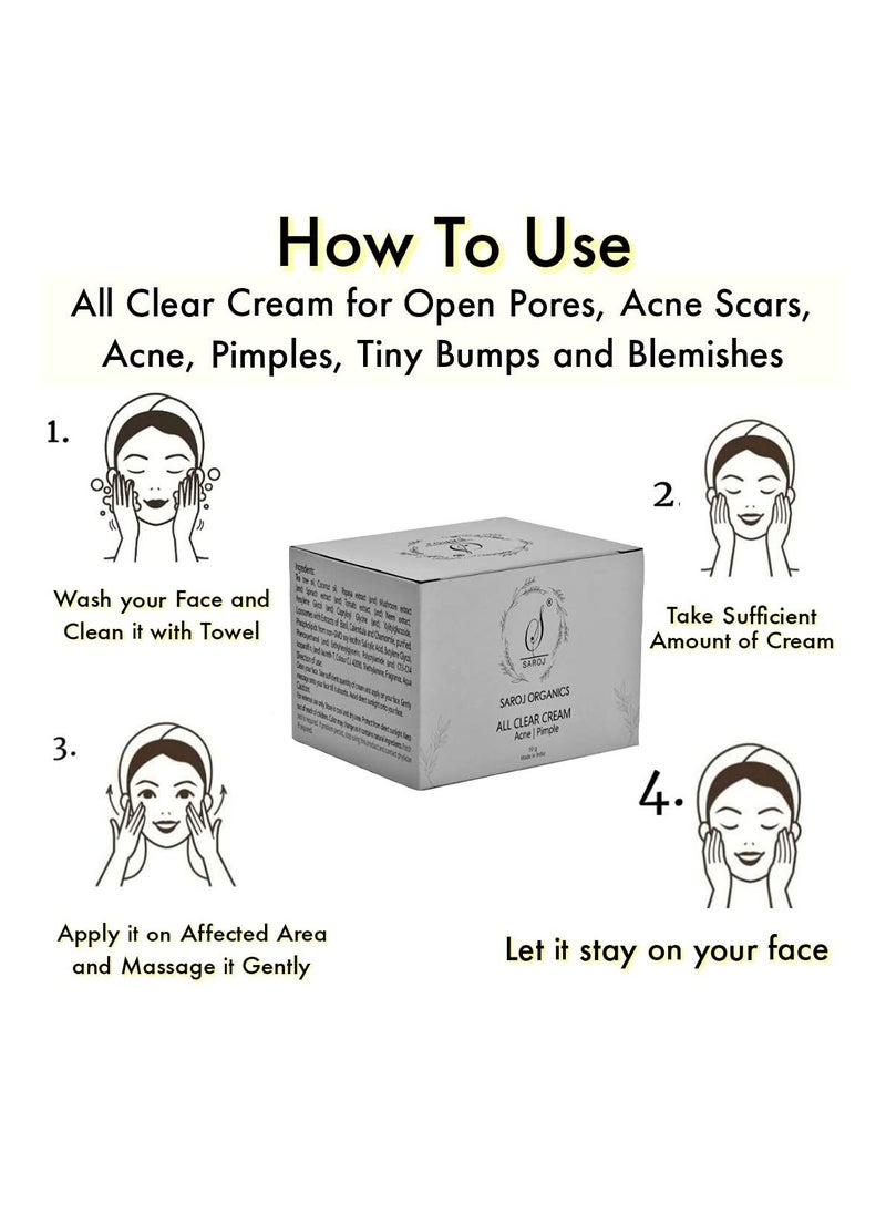 Saroj Organics All Clear Cream 50gm