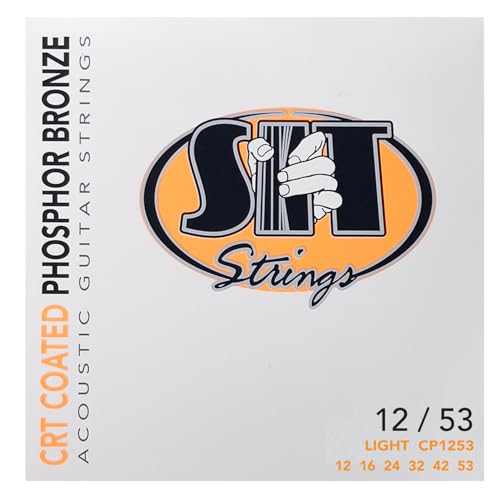 SIT Strings CRT Coated Phosphor Bronze Acoustic Guitar Strings (S.I.T.), Light 12-53, CP1253 - Image 1