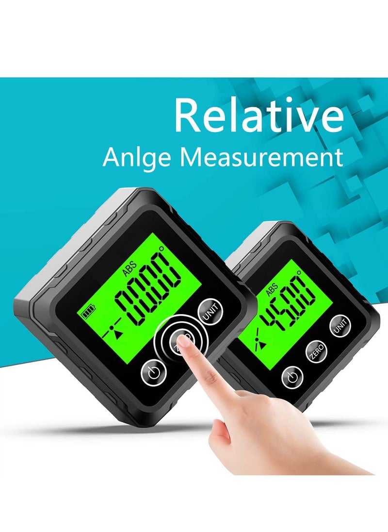 KASTWAVE - Magnetic Digital Angle Finder, Compact LED Digital Angle Gauge & Level Tool, Measures 4 of 90 Degree Ranges, Essential Woodworking, Electrical, Plumbing & Carpenter Tools - Image 1