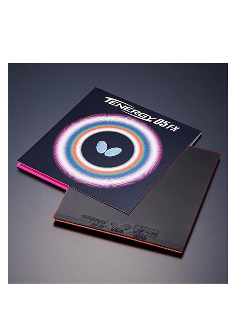 BUTTERFLY Butterfly Tenergy 05 FX Table Tennis Rubber Inverted Professional Butterfly Table Tennis Rubber Black (1.9mm) 4906901125599  - Image 2
