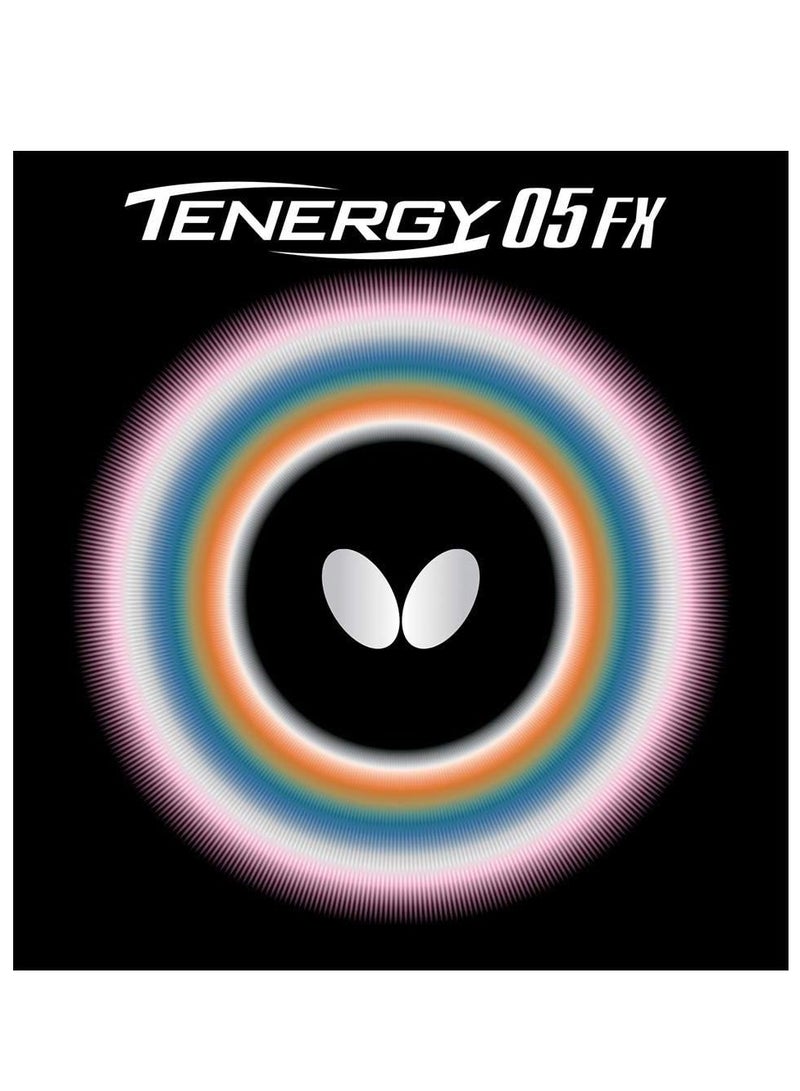 BUTTERFLY Butterfly Tenergy 05 FX Table Tennis Rubber Inverted Professional Butterfly Table Tennis Rubber Black (1.9mm) 4906901125599  - Image 1