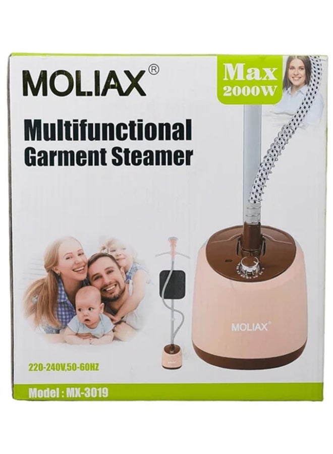 MOLIAX 2000W Garment Steamer. Designed for fast heat-up, powerful steam output, and gentle fabric protection, it removes wrinkles from shirts, dresses, curtains, and upholstery while providing convenient, efficient, and reliable performance for everyday home use. - Image 1