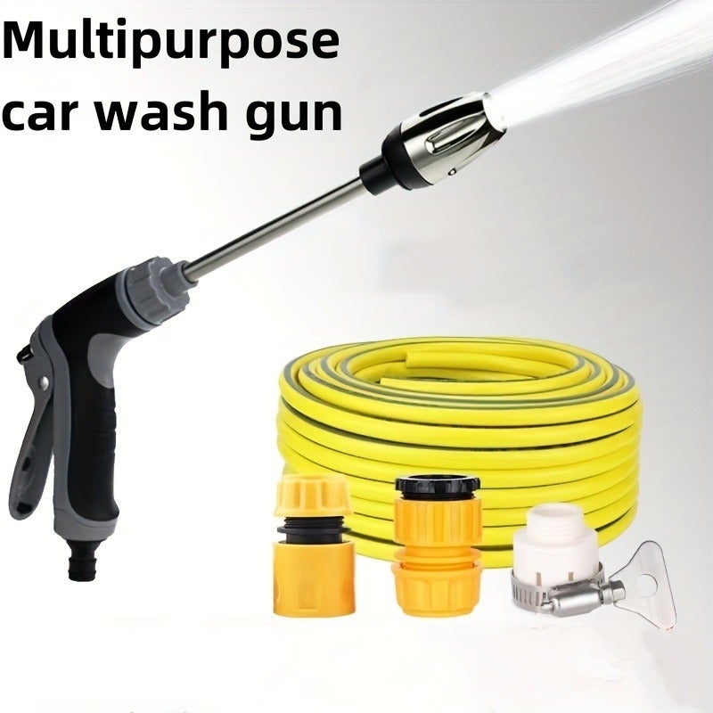 PETO 2-Piece Garden Watering Gun Set: Long Rod Water Gun & Foam Pot, Portable Irrigation Sprayer for Car Washing and Garden Cleaning, Easy to Install, Water-Saving - Image 3