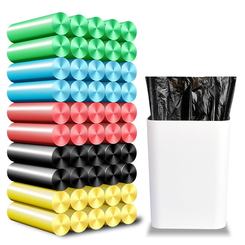 5 Rolls Of Practical Colorfulful Garbage Bags, Thickeneded Office El Household Disposable Point-Break Plastic Bags, 100 Pieces - Image 3