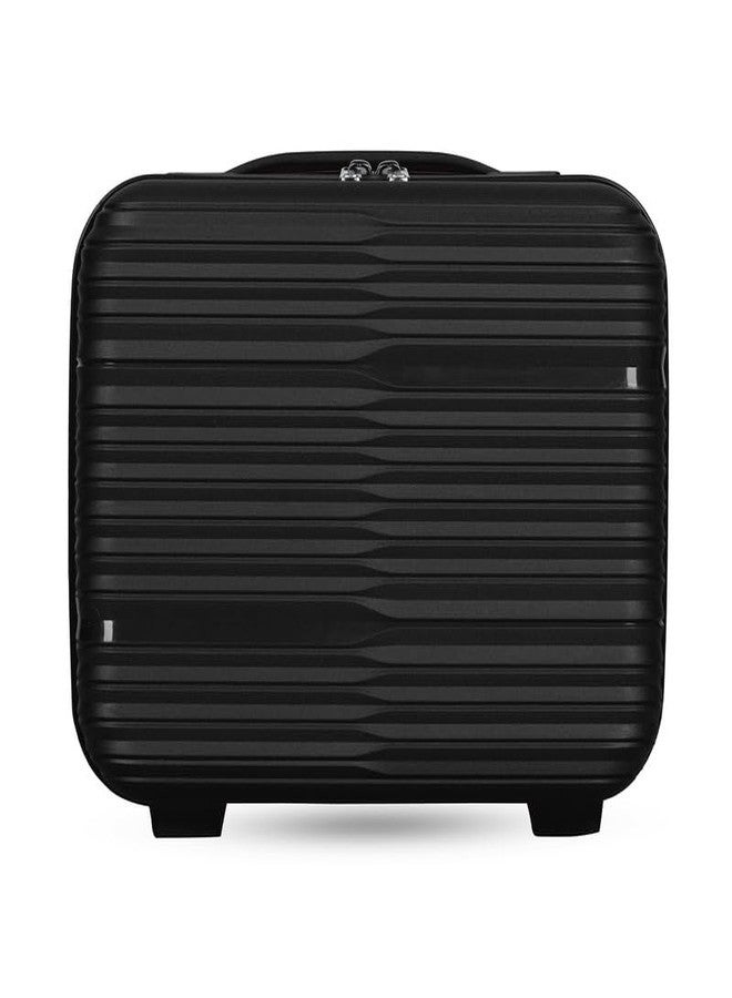 Polo Class Trolley Bag 24 INCH with Vanity Trolley Bag | Polypropylene Material with 360-Degree Rotating Wheels | Number Lock & Securitec Zipper -Black - Image 2