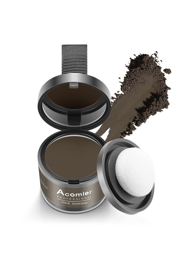 أكوملير بودرة ظل خط الشعر من أكوملر لتغطية الجذور بشكل فوري، بودرة تلوين جذور الشعر، بني غامق للشعر الخفيف، بودرة تغطية الشعر الرمادي للنساء مع الحواجب، خط اللحية، البقع الصلعاء (بني غامق) - Image 1