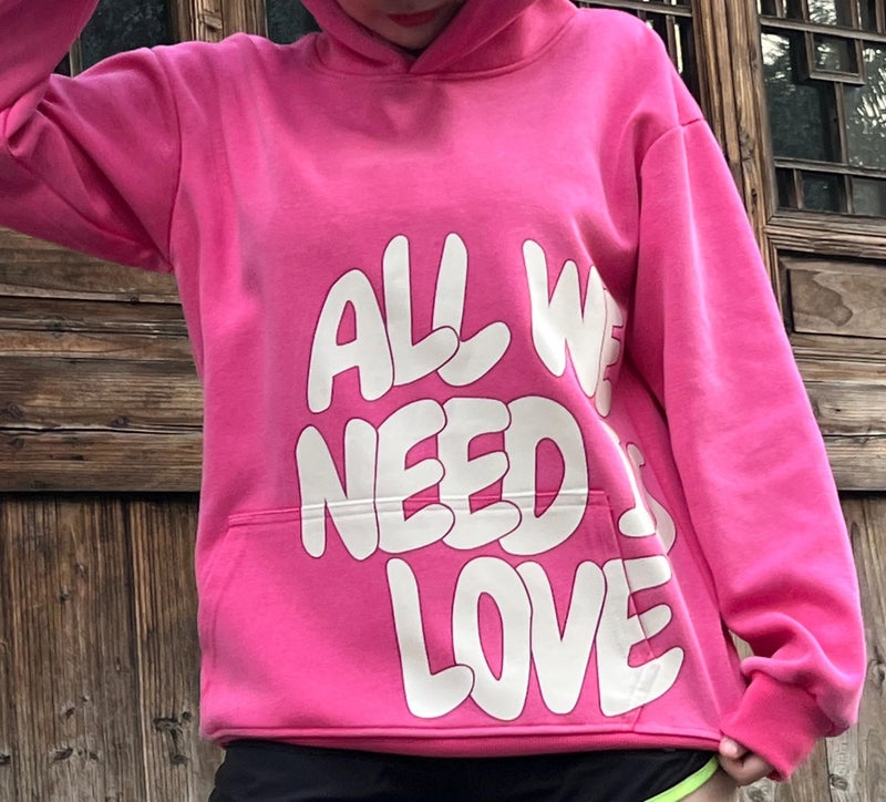 Dynict Unisex Y2K Colorful Sweatshirt Hip Hop Letter Print Oversize Hoodie Casual Baggy Harajuku Gothic Pullover Hoodie (Pink,Medium) - Image 5