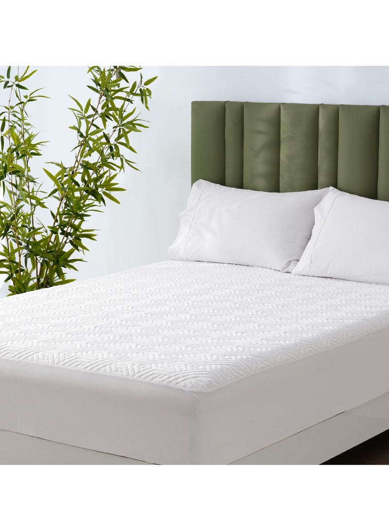 PHF واقي مرتبة كامل الحجم مقاوم للماء من PHF، تبريد Arc-Chill قابل للتنفس لمرتبات النوم الساخن، غطاء وسادة مرتبة ناعم 3D هواء، مزود بجيب عميق، بدون ضوضاء وقابل للغسل - Image 1