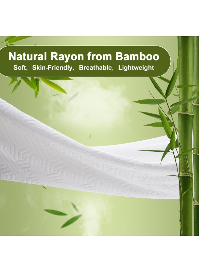 PHF واقي مرتبة كامل الحجم مقاوم للماء من PHF، تبريد Arc-Chill قابل للتنفس لمرتبات النوم الساخن، غطاء وسادة مرتبة ناعم 3D هواء، مزود بجيب عميق، بدون ضوضاء وقابل للغسل - Image 5