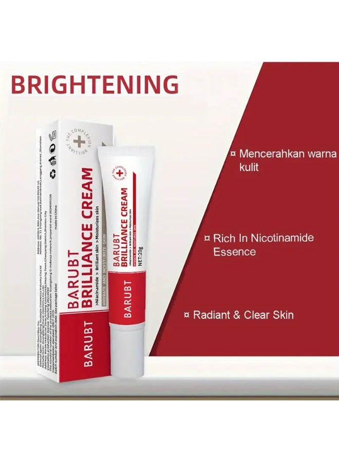 BARUBT كريم إزالة البقع المتألقة كريم إزالة حروق الشمس البقع السوداء كريم إزالة بقع العمر ندبات حب الشباب كريم مزيل النمش مرطب جوهر البشرة تفتيح البقع كريم العناية بالبشرة لتفتيح وتبييض 20 جرام - Image 3