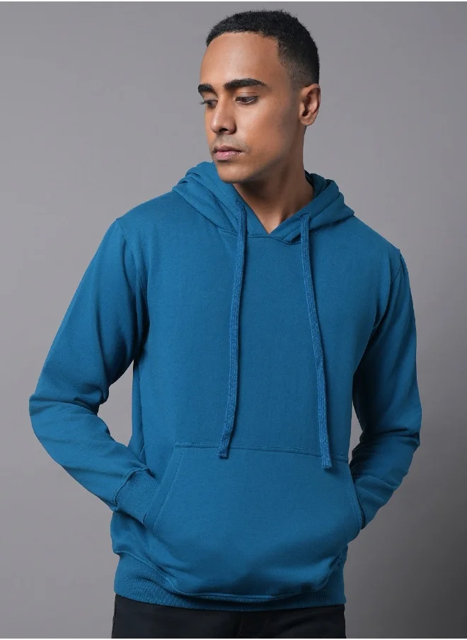 هاي ستار Men Light Blue Sweatshirt