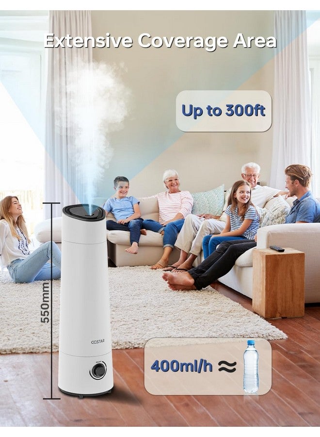 Costar Costar Humidifier for Room 6 Litres Cool Mist Ultrasonic Diffuser Large Capacity Water Tank Humidity Whisper-Quiet Cool Mist Humidifier,Top Fill, Auto-Shut off,Effective Cold & Cough Relief  - Image 4