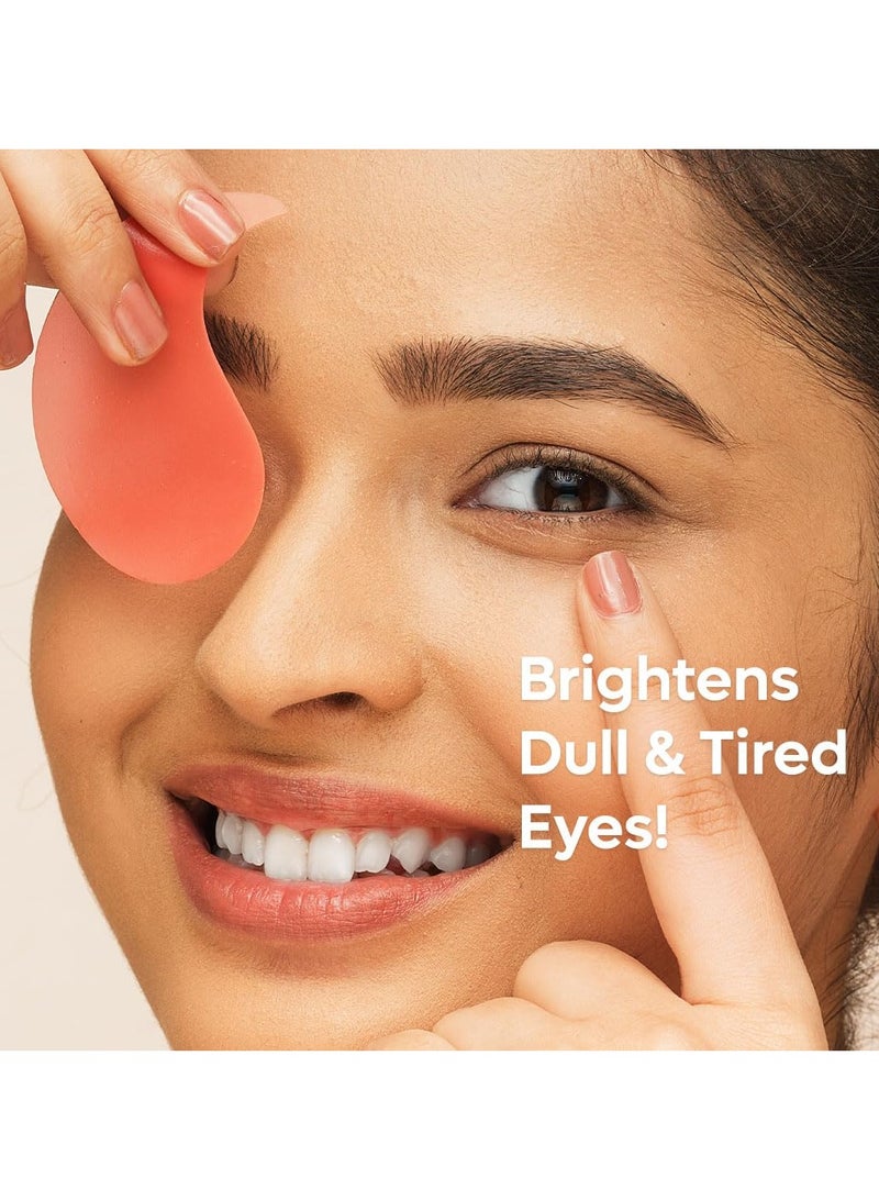 إم كافيين لاصقة مصل التبريد تحت العينين المبردة لتفتيح البشرة وتقليل التصبغات مع 4% نياسيناميد وشاي كومبوتشا ماسك لاصق تحت العينين يرطب ويبرد ويزيل النفخات على الفور 15 زوج - Image 2