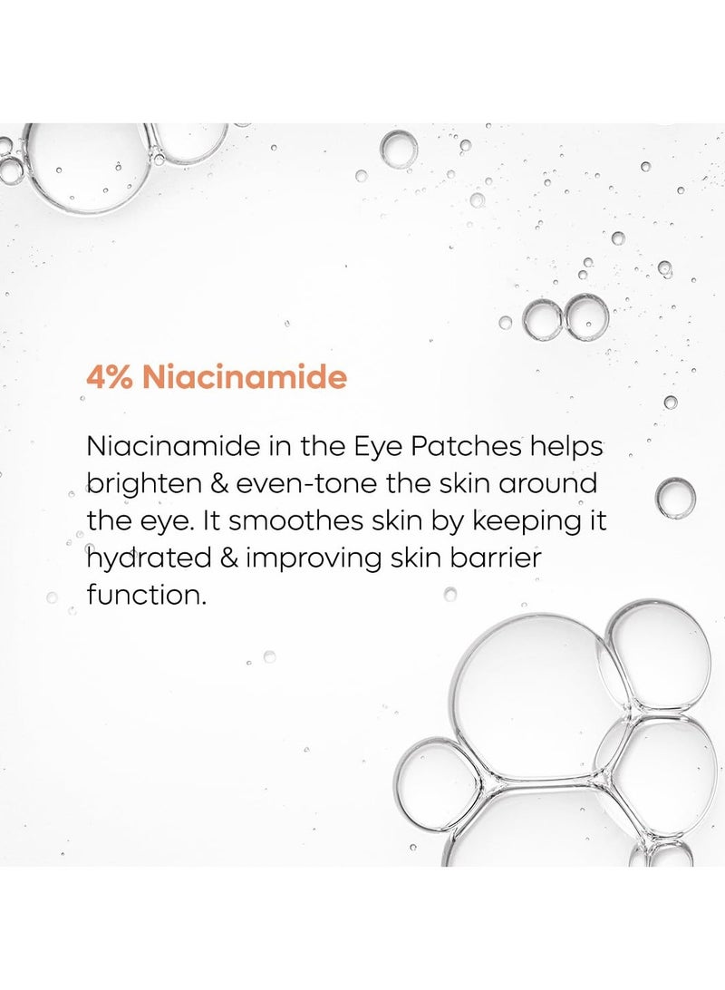 إم كافيين لاصقة مصل التبريد تحت العينين المبردة لتفتيح البشرة وتقليل التصبغات مع 4% نياسيناميد وشاي كومبوتشا ماسك لاصق تحت العينين يرطب ويبرد ويزيل النفخات على الفور 15 زوج - Image 4