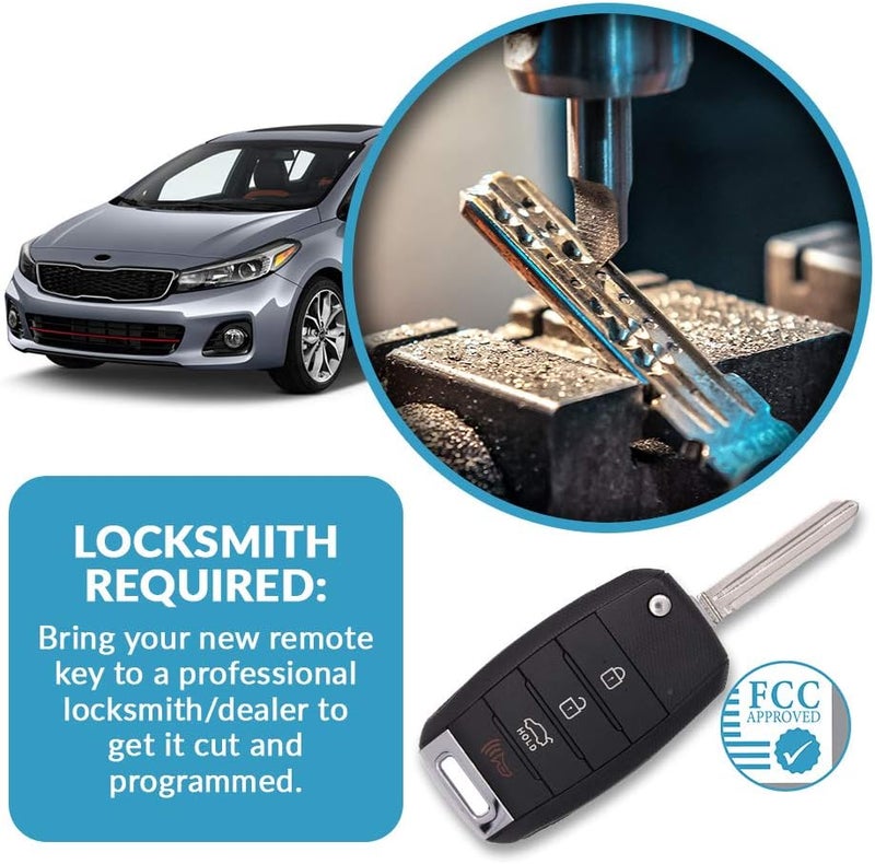Keyless2Go Replacement Key Fob for Kia Forte - OSLOKA-OKA875T (YD) 95430-A7200 - Image 5