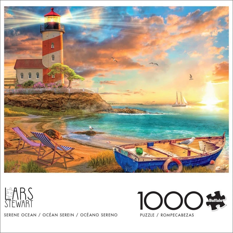 Buffalo Games - LARS - Serene Ocean - 1000 Piece Jigsaw Puzzle for Adults -Challenging Puzzle Perfect for Game Nights - Finished Size is 26.75 x 19.75 - Image 3