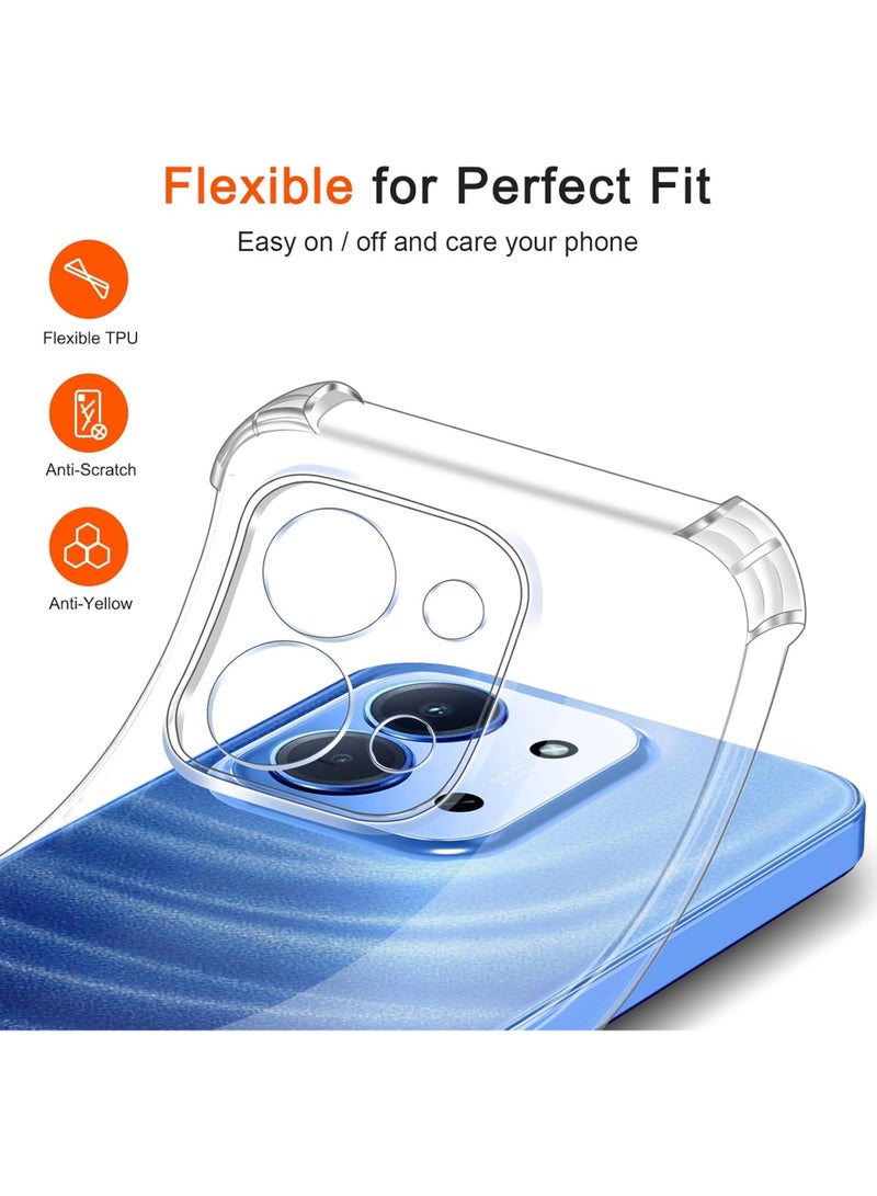 Xiaomi Redmi 15C Shock Proof Clear Case Cover - Ultra Clear, Durable & Accurate Cut-outs - Scratch, Dust & Smudge Protection - Transparent Silicon Back Case Cover for Xiaomi Redmi 15C - Image 4