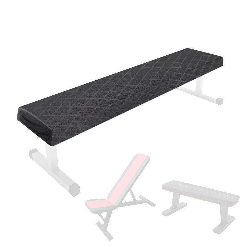 Klmnop Weight Bench Cover Dustproof ScratchResistant Workout Bench Cover Protect from Pets Protection for Adjustable Flat Weight Fitness Bench Adjustable Situp Bench AntiSlip WashableBlack - Image 2
