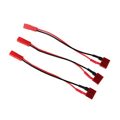OliYin 3pcs T Plug to JST Plug Female to Female Battery Adapter with 22AWG 10CM Cable(Pack of 3) - Image 2