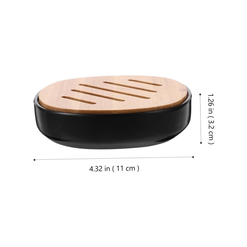 Eco Friendly Soap Dish Holder with Draining Tray for Bathroom Kitchen Shower Organizer - Image 4