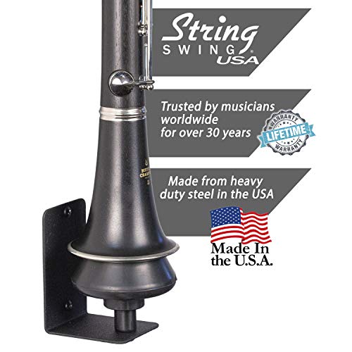 String Swing Clarinet Holder for Flat Wall Mount HH13-FW - Image 2