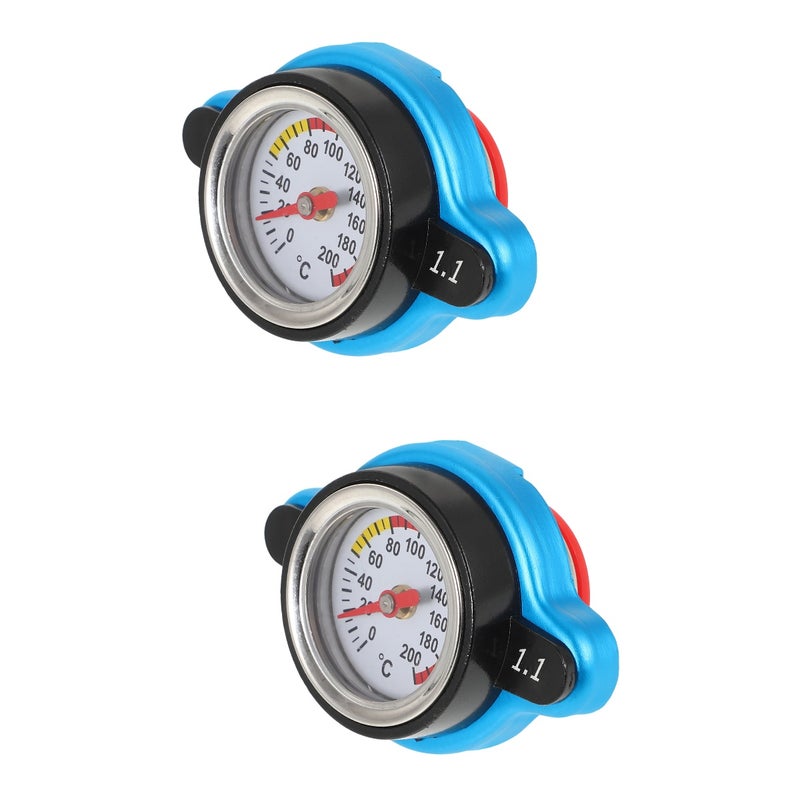 2pcs Automotive Water Temperature Gauge Water Coolant Temp Gauge for Car RV Truck - Image 1