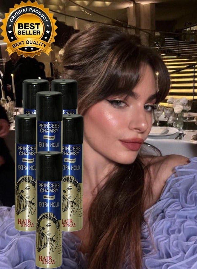 برينسس شامسي 6 قطع بخاخ اكسترا هولد للشعر 90مل - Image 1