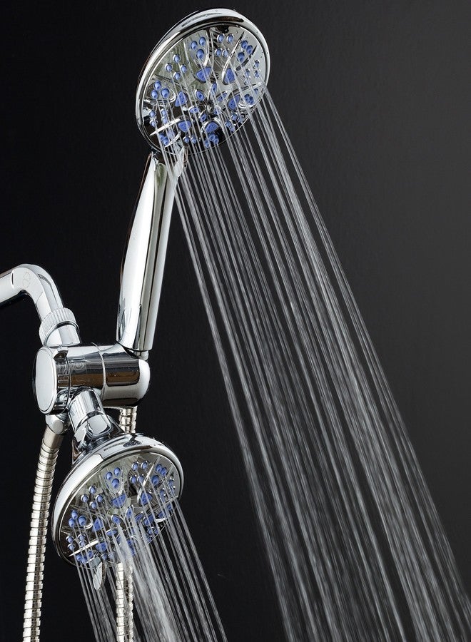 AquaDance 5525 Antimicrobial 30-Setting Shower Combo, Soft Purple, 4" - Image 5