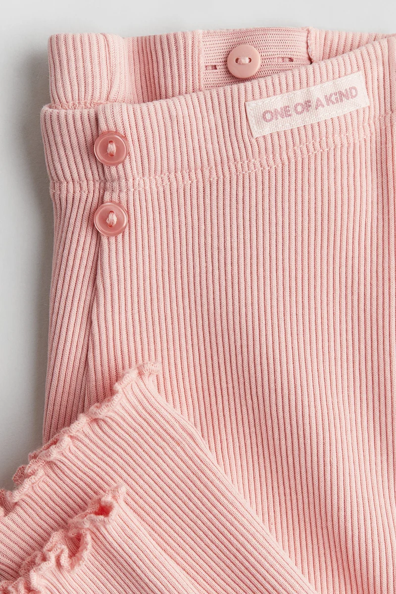 H&M Ribbed cotton leggings