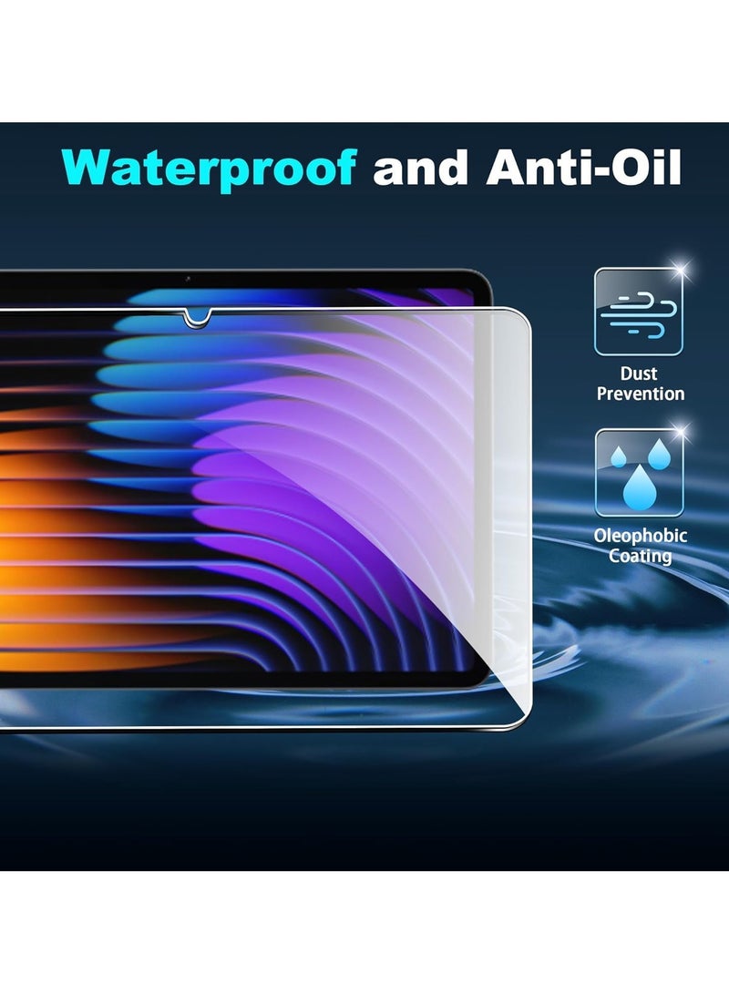 Muzz حماية شاشة Xiaomi Mi Pad 7/ Mi Pad 7 Pro صلابة 9H لـ Mi Pad 7/Pad 7 Pro 2024 HD واضحة سهلة التركيب مضادة للخدش خالية من الفقاعات زجاج مقسى 2-pack (Xiaomi Mi Pad 7/ Mi Pad 7 Pro 11.2") - Image 2