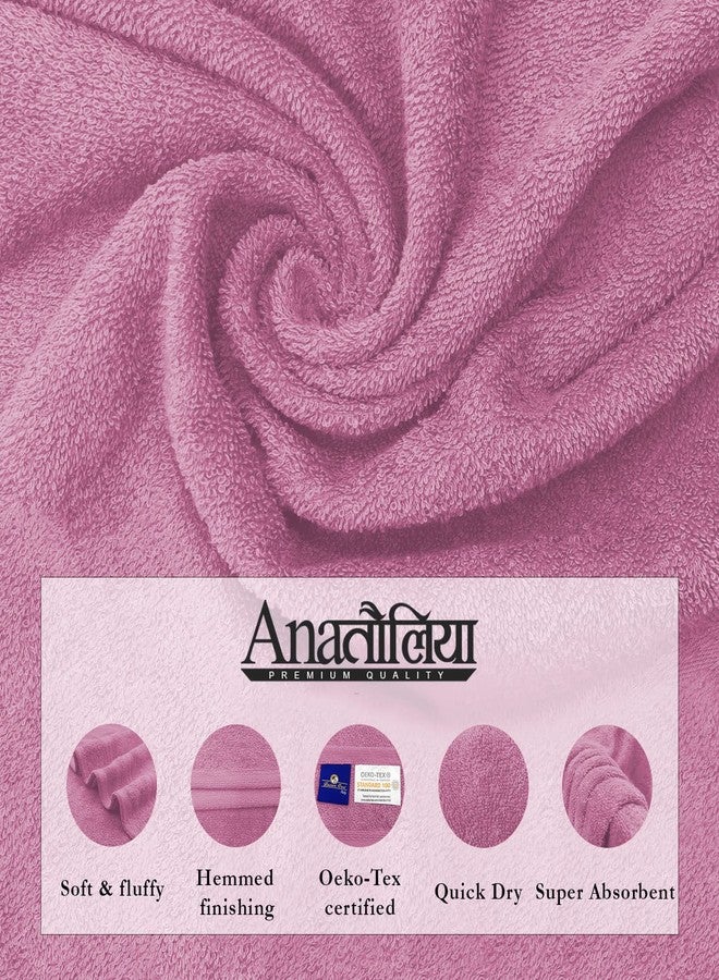 Sassoon Anatolia 3 Pc Towel Set in 500 GSM (Pink) 1 Bath Towel, 1 Hand Towel & 1 Face Towel - Image 3