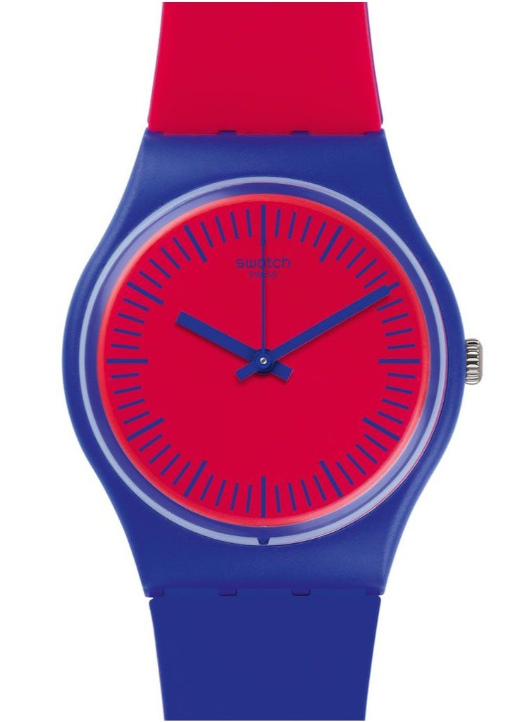 Swatch Unisex Blue Loop Quartz Movement Water Resistant Wrist Watch - 34 Mm  - Image 1